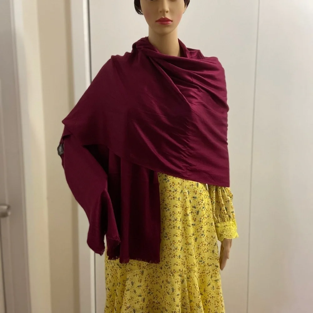 Vince Camuto pashmina wine scarf